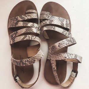 Lucky Brand Snakeskin Sandals